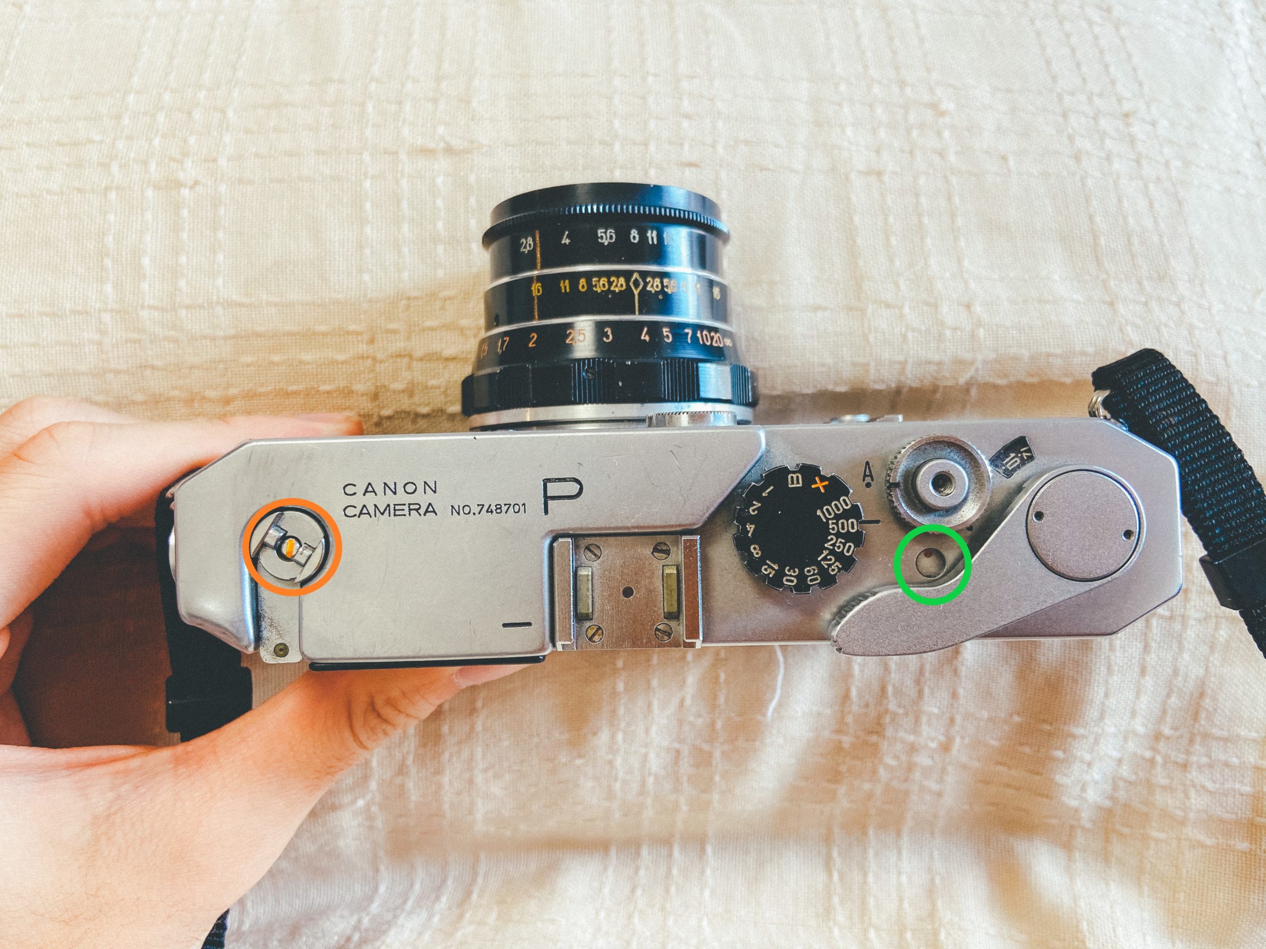 カメラ フィルムカメラ Canon Pの使い方】レンジファインダーカメラを使ってみよう♪②レンジ 